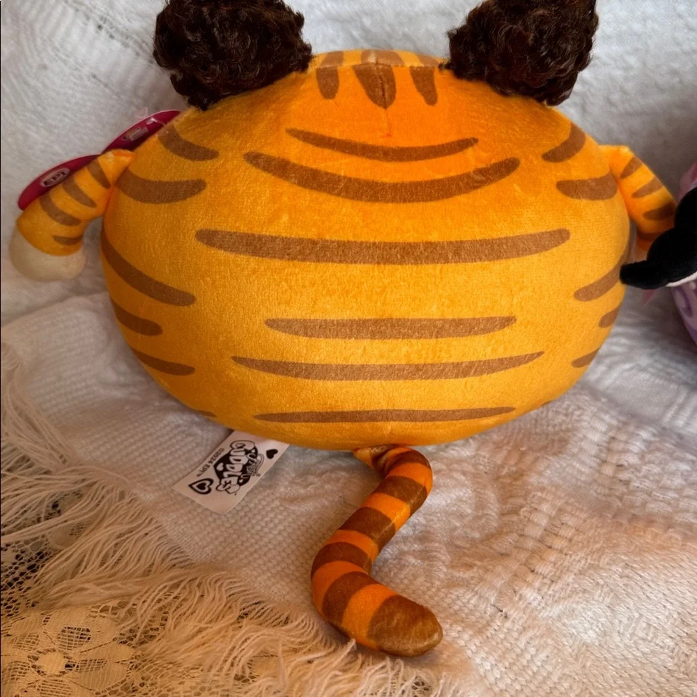 Cuddles The plush orange kitty Ball and Adorable Plush Purple Angel Girl Ball